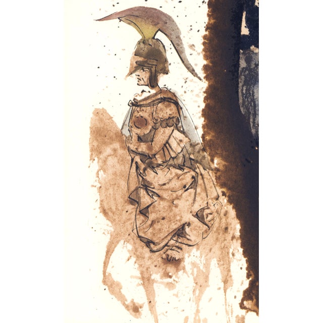 Abstract 1969 Salvador Dalí Biblia Sacra Lithograph "Iesus Flagellatus" (Jesus Flagellation) For Sale - Image 3 of 8