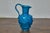 Midcentury Modern 1950s French Vallauris Blue Pottery Pitcher with Spiked Design For Sale - Image 4 of 7