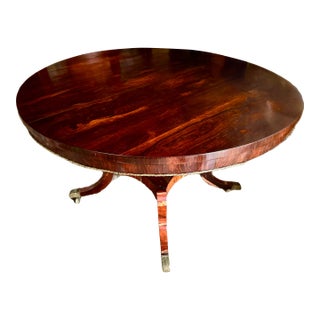 19th C. Regency English Rosewood Center Hall or Breakfast Table For Sale