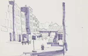 Eve Nethercott, Riverview Nursing (P2.67), Ink on Paper