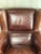 1990s Baxter Italian Brown Leather Club Armchair – Modern Sculptural Lounge Chair For Sale In Los Angeles - Image 6 of 14