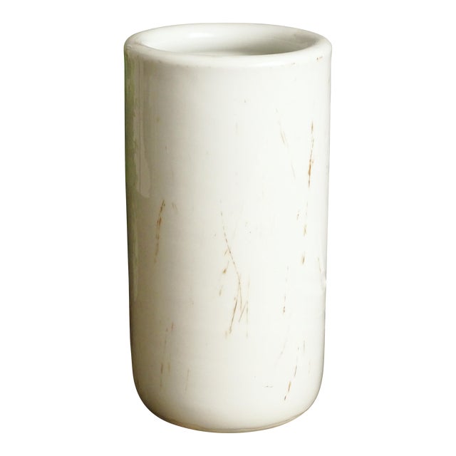 Antique Alabaster Vase, Tall Marble Jar For Sale