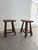 Vintage Oak Stools, 1960s, Set of 2 For Sale - Image 9 of 18