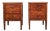 Pair of Italian Small Commodes in Cherry For Sale