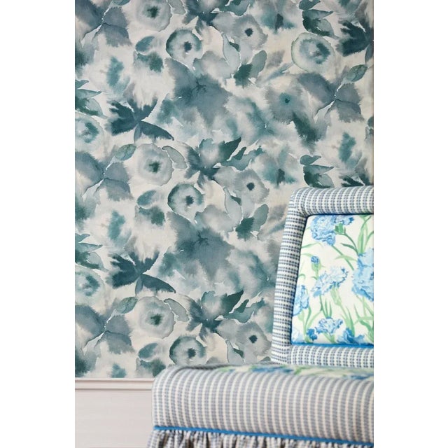Contemporary Harlequin Flores Wallpaper in Cornflower/First Light/Denim For Sale - Image 3 of 3
