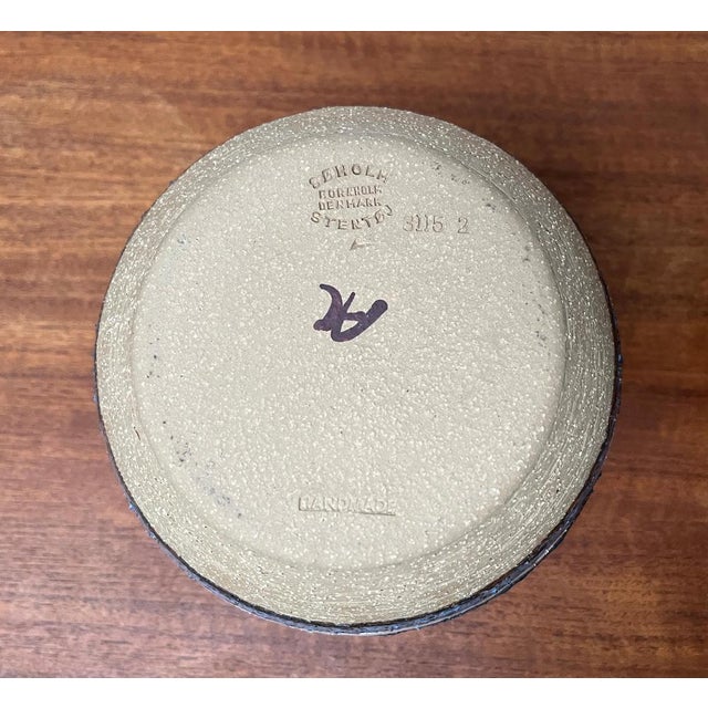 Black Mid-Century Modern Danish Studio Pottery Cactus Series Ball Vases from Søholm, 1960s, Set of 2 For Sale - Image 8 of 18