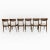 Walnut-Stained Beech and Bouclè Fabric Dining Chairs, Denmark, 1960s, Set of 6 For Sale - Image 6 of 11