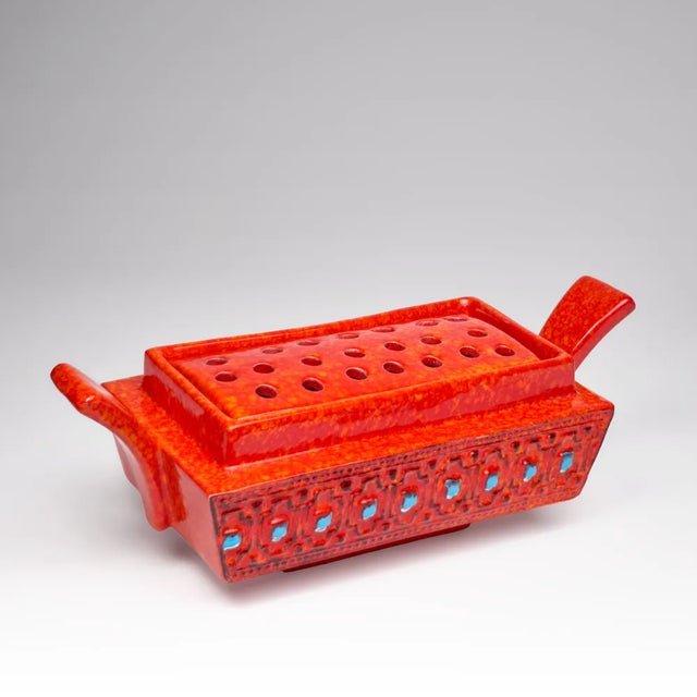 Italian Ceramic Incense Burnery attributed to Roberto Rigon for Bertoncello, 1960s, in Flawless conditions. Designed 1960...
