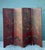 Vintage Asian Chinoiserie Four Panel Screen For Sale - Image 10 of 12