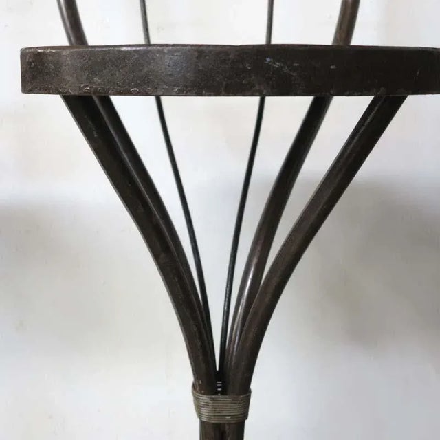 Set of Industrial Metal Side Chairs, 1950s For Sale - Image 6 of 15