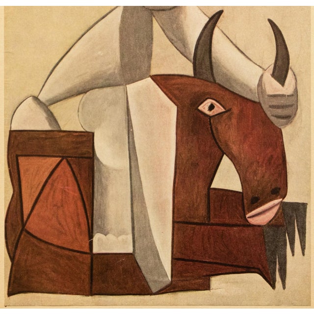 Pablo Picasso 1946 After Pablo Picasso "The Kidnapping of Europe", Period Second Edition Offset Lithograph For Sale - Image 4 of 10