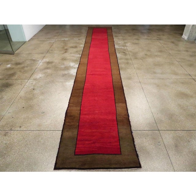 Galerie Shabab Collection Mid-20th Century Handmade Turkish Anatolian Long Runner For Sale - Image 4 of 10