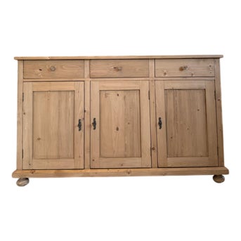 Art Nouveau Sideboard in Softwood, 1890s For Sale