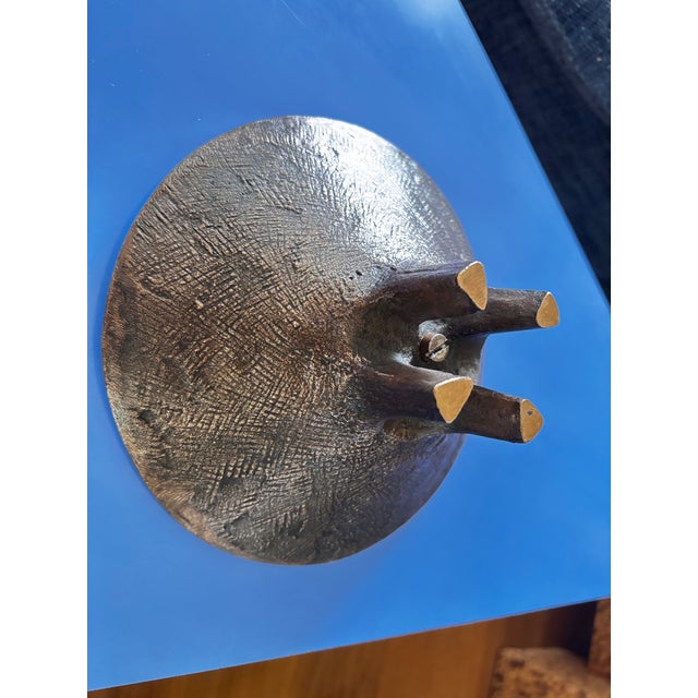Vintage Brutalist Bronze Candlestick by Michael Harjes, 1960 For Sale - Image 6 of 8