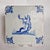 17th Century Dutch Smoking Satyr Tile from Delft, 1630s For Sale - Image 5 of 8