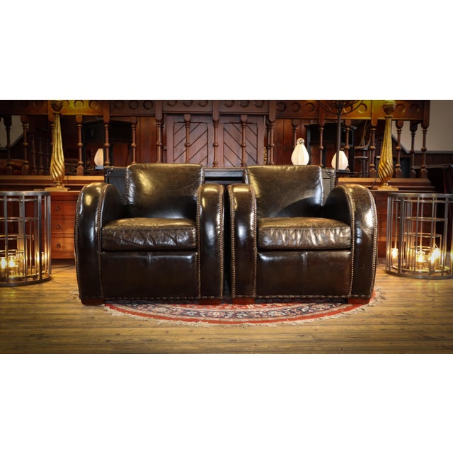 Rockefeller Leather Chairs by Timothy Oulton, 2010s For Sale - Image 13 of 18