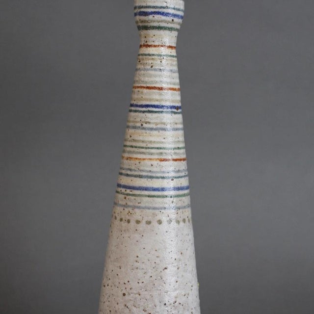 Ceramic Vintage Italian Bottle by Bruno Gambone, 1970s For Sale - Image 7 of 13