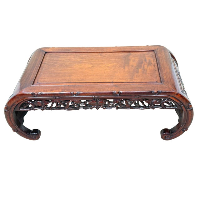 19th Century Chinese Export Hardwood Coffee Table, 1870 For Sale - Image 5 of 11