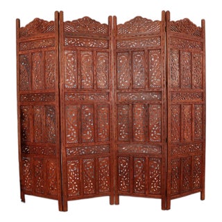 Vintage Double-Sided Room Divider in Teak, 2000s For Sale