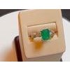 2 Carat Natural Emerald Cut Emerald & 0.85 Ct Diamond Ring in Platinum For Sale - Image 16 of 18