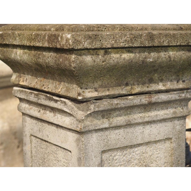 Vintage French Cement Fountain Pillar From Provence For Sale - Image 9 of 18