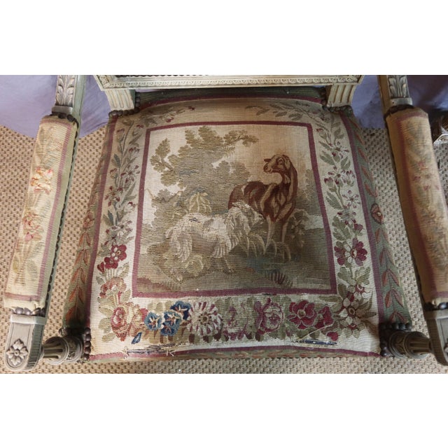 Olive Directoire Armchairs in Wood, Set of 2 For Sale - Image 8 of 13