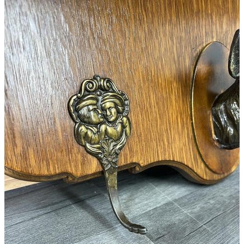 Wood Vintage French Coat Rack with Hooks For Sale - Image 7 of 12