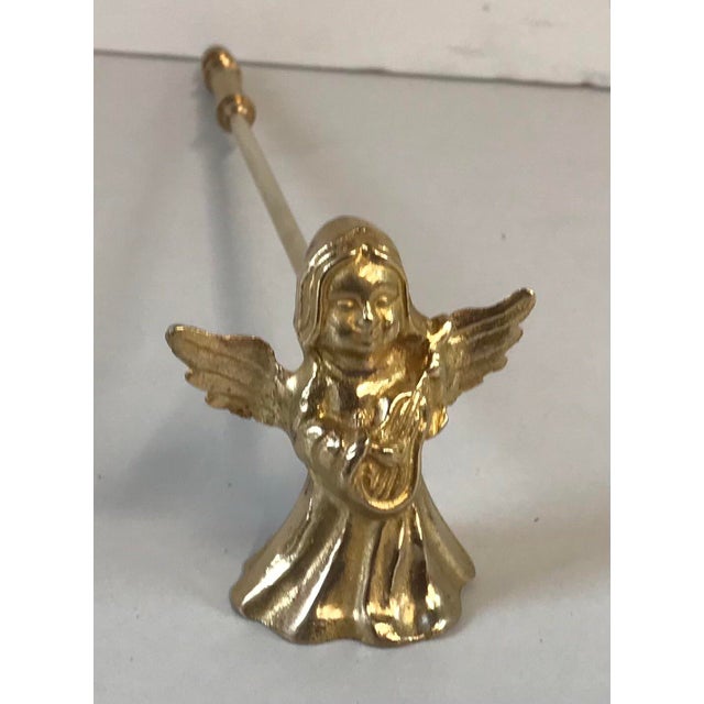 Vintage Brass Angel Candle Snuffer Chairish