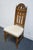 BASSETT FURNITURE Centuria Collection Solid Pecan Mediterranean Style Dining Side Chair 429-42-481 45" High 21" Wide 23"...