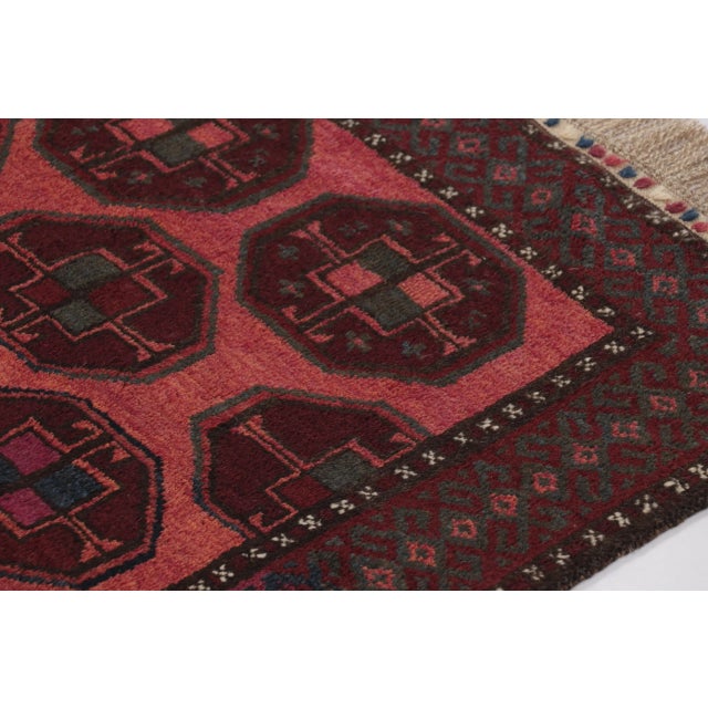 Traditional Rug & Kilim's Contemporary Square Flat Weave in Brown, Orange and Gold Stripes For Sale - Image 3 of 10