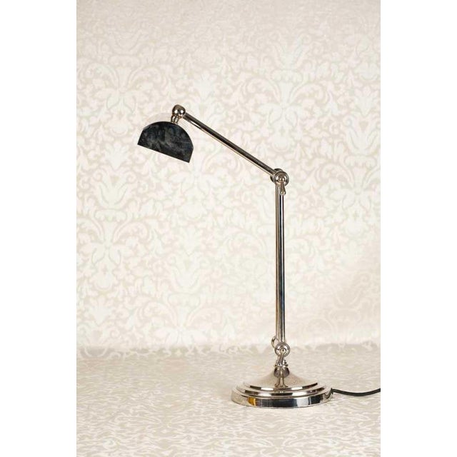 Stunning chrome desk lamp. Great interior piece and in full working order. Offered in great condition. Dimensions are in...