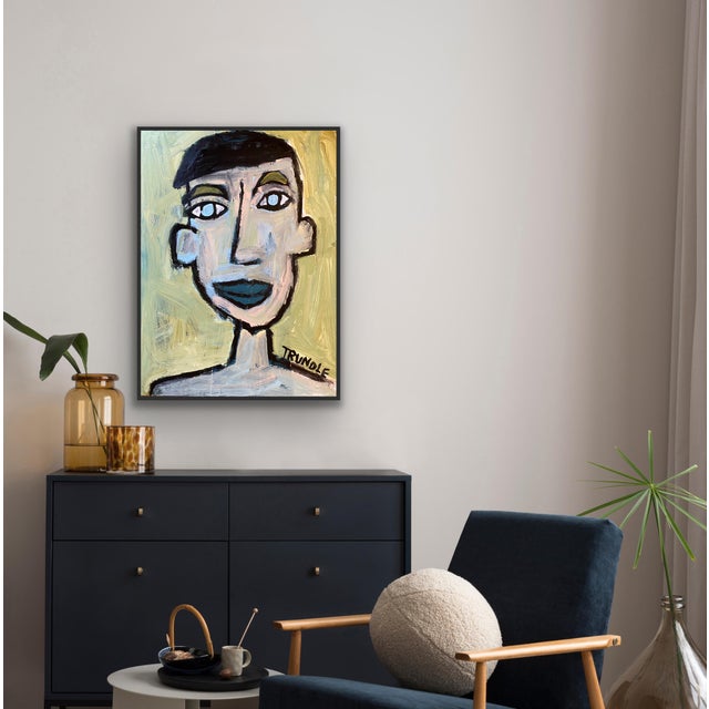 Abstract Sarah Trundle, Abstract Figure/ Portrait Painting, "I Could Be Anyone I Want" For Sale - Image 3 of 7