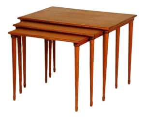 Scandinavian Nesting Tables by Brode Blindheim - Set of 3