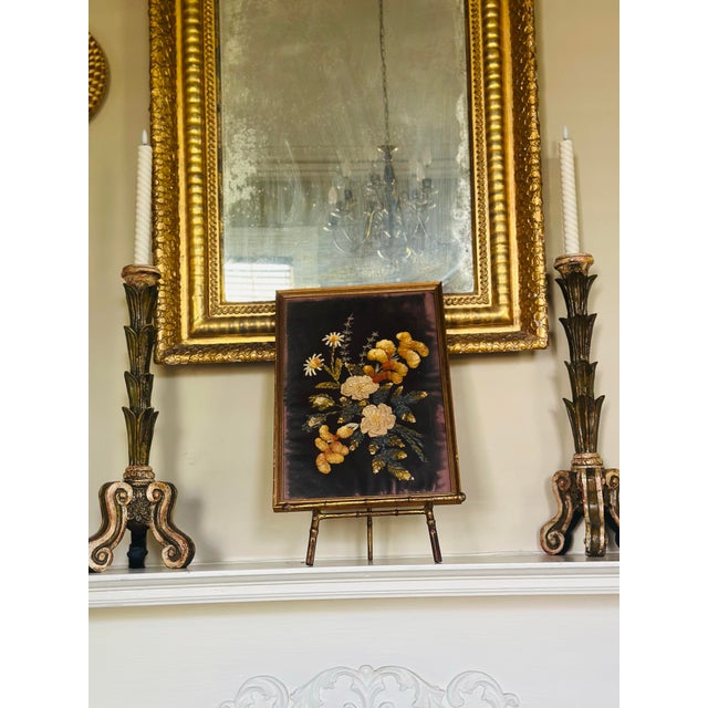 Textile Vintage Textile Artwork, Framed For Sale - Image 7 of 8