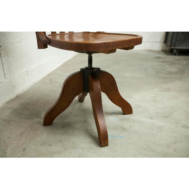 Rotating Screw Typist Office Chair from Baumann, 1930 For Sale - Image 4 of 18