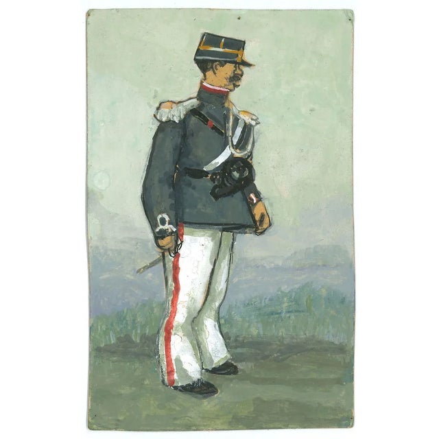 The Official is a very beautiful tempera and watercolor drawing by Gabriele Galantara (1910). The little picture is in...