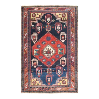 Antique Caucasian Baku Shirvan Rug -5' 6'' X 3' 4'' For Sale