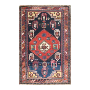 Antique Caucasian Baku Shirvan Rug -5' 6'' X 3' 4''