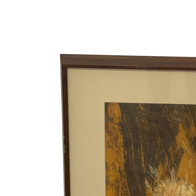 1970s Louise "Lou" Wilson Signed Batik Art of Quail, Framed Wildlife Artwork. For Sale - Image 4 of 10