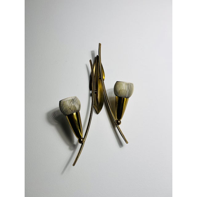 Mid-Century Modern Brass Wall Lamp, Italy, 1960s For Sale - Image 6 of 11