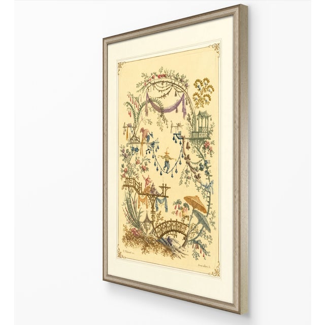Atelier Aria Lumae Jean Pillement Anne Allen Chinoiserie Antique Restored Gallery Board Print 16 X 24on Archival Hahnemuhle German Etching Paper For Sale - Image 9 of 15