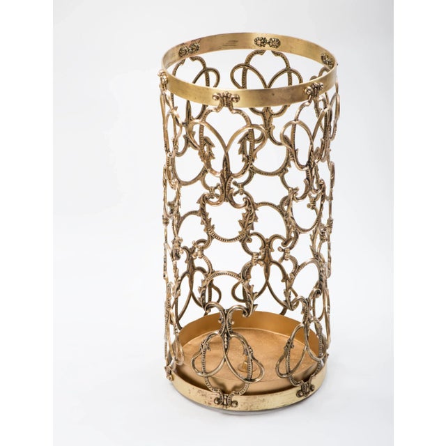 1970s Brass Umbrella Stand For Sale - Image 9 of 9