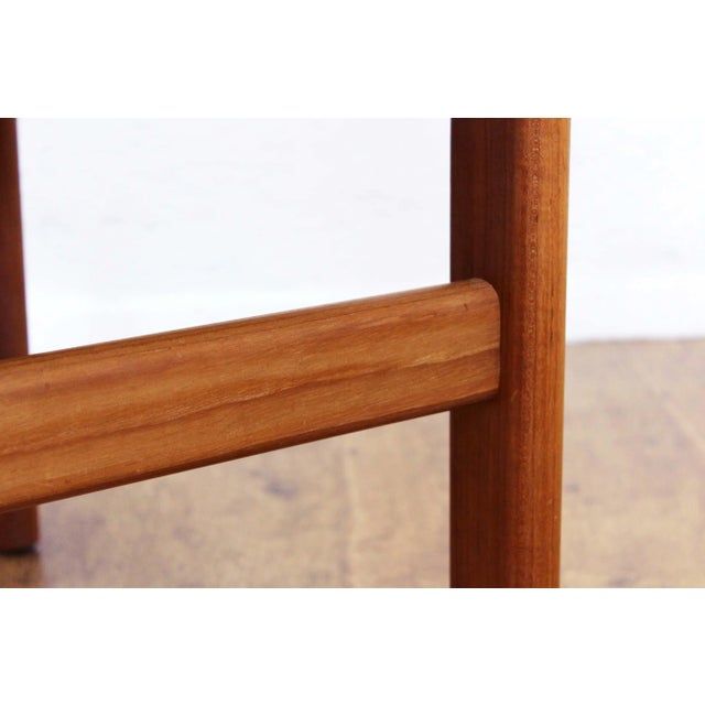 Brown Danish Solid Teak Coffee Table by Niels Bach, 1970s For Sale - Image 8 of 12
