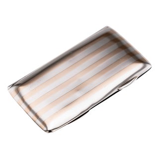 Antique 20th Century English Silver & Gold Business Card Case, Chester, 1911 For Sale