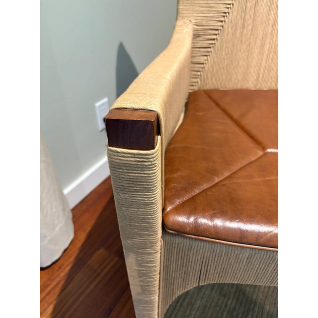 Mcguire Furniture Cocoon arm chair. Designed by Bill Sofield. The Cocoon Chair is as gracefully comfortable as it is...