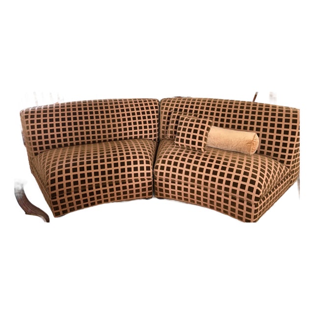 Curved Modular Sofa For Sale