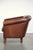 2000 - 2009 English Sheepskin Club Armchair in Dark Cognac For Sale - Image 5 of 13