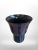 Superb Art Deco Vase / Planter 1930s Period (France) Black hyalite glass with purple sandblasted decoration Flared shape...