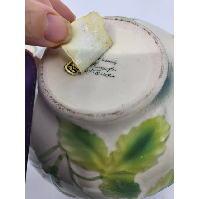 Slip Earthenware Box from Saint Clément For Sale - Image 5 of 8