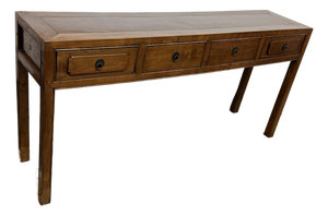 Asian Wood Console Table, Antique